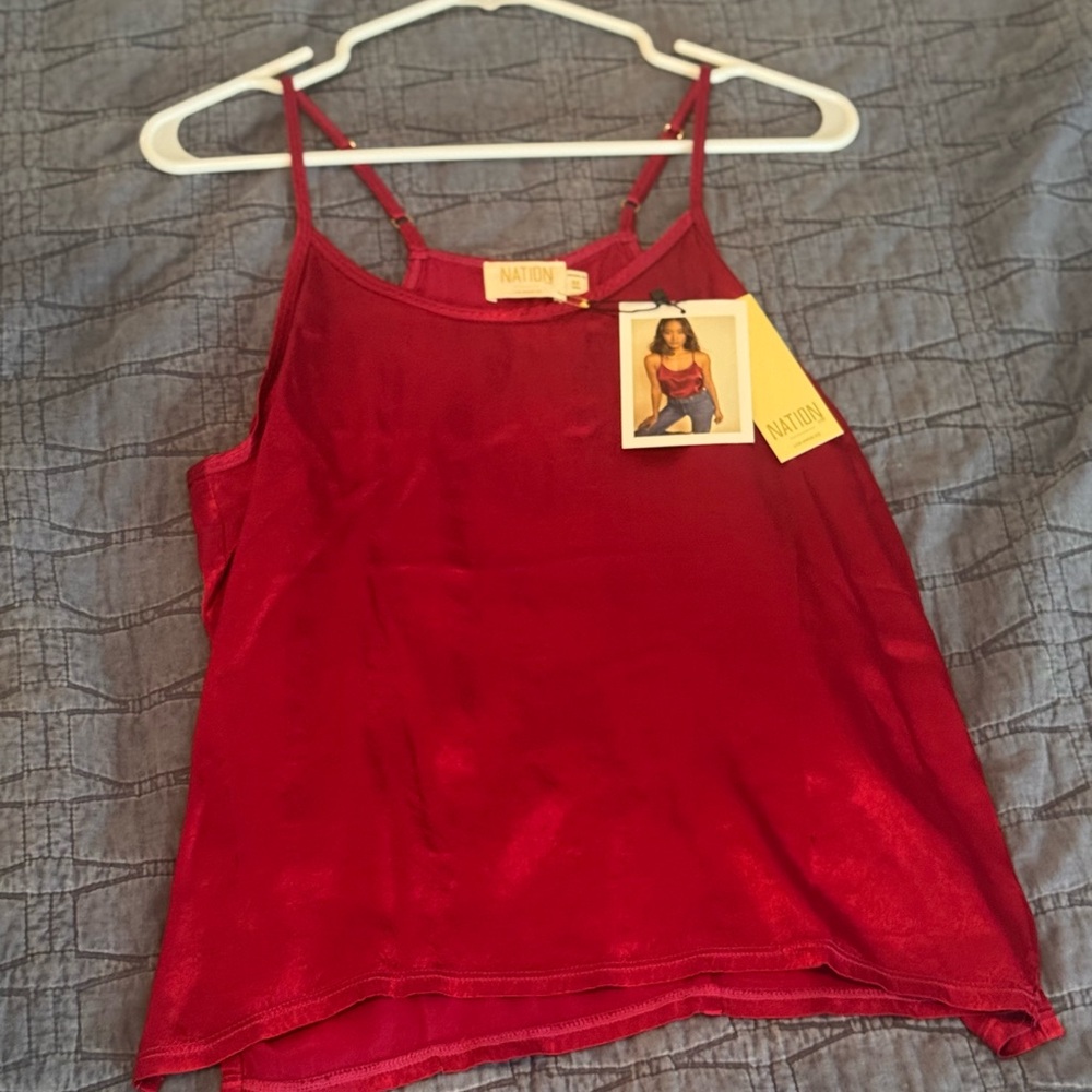 Nation LTD Red Sleeveless Camisole